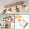 Olaris Plafoniera, Faretto da soffitto Cromo, Grigio, Écru, 4-Luci