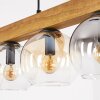Koyoto Lampadario a sospensione, Lampada a sfera, Lampada a sospensione Écru, Nero, 5-Luci