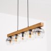 Koyoto Lampadario a sospensione, Lampada a sfera, Lampada a sospensione Écru, Nero, 5-Luci