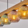 Koyoto Lampadario a sospensione, Lampada a sfera, Lampada a sospensione Écru, Nero, 5-Luci