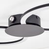 Koman Plafoniera LED Nero, 1-Luce