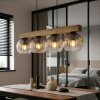Koyoto Lampadario a sospensione, Lampada a sfera, Lampada a sospensione Écru, Nero, 4-Luci