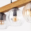 Koyoto Lampadario a sospensione, Lampada a sfera, Lampada a sospensione Écru, Nero, 4-Luci