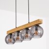 Koyoto Lampadario a sospensione, Lampada a sfera, Lampada a sospensione Écru, Nero, 4-Luci