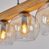 Koyoto Lampadario a sospensione, Lampada a sfera, Lampada a sospensione Écru, Nero, 4-Luci