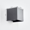 Tamarin Lampada da parete per esterno, Lampade Up & Down, Applique LED Antracite, 1-Luce