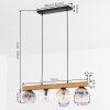 Ripoll Lampadario a sospensione, Lampada a sfera, Lampada a sospensione Écru, Nero, 4-Luci