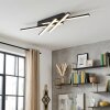Velon Plafoniera LED Nero, 1-Luce