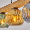 Koyoto Lampadario a sospensione, Lampada a sfera, Lampada a sospensione Écru, Nero, 4-Luci