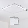Finsrud Plafoniera, Panel LED Bianco, 1-Luce