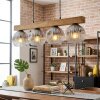 Ripoll Lampadario a sospensione, Lampada a sfera, Lampada a sospensione Écru, Nero, 4-Luci