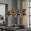 Koyoto Lampadario a sospensione, Lampada a sfera, Lampada a sospensione Écru, Nero, 4-Luci