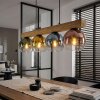 Koyoto Lampadario a sospensione, Lampada a sfera, Lampada a sospensione Écru, Nero, 4-Luci
