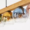 Koyoto Lampadario a sospensione, Lampada a sfera, Lampada a sospensione Écru, Nero, 4-Luci