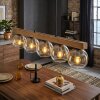 Koyoto Lampadario a sospensione, Lampada a sfera, Lampada a sospensione Écru, Nero, 5-Luci
