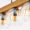 Koyoto Lampadario a sospensione, Lampada a sfera, Lampada a sospensione Écru, Nero, 5-Luci