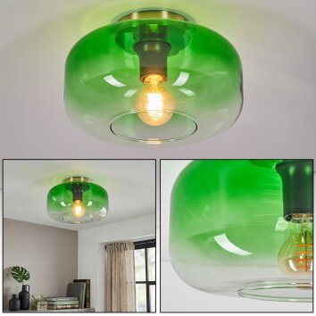 Boza Plafoniera Oro, Nero, 1-Luce