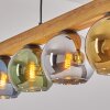 Koyoto Lampadario a sospensione, Lampada a sfera, Lampada a sospensione Écru, Nero, 5-Luci