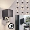 Almodofa Lampada da parete per esterno, Lampade Up & Down, Applique LED Antracite, 1-Luce, Sensori di movimento