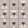 Almodofa Lampada da parete per esterno, Lampade Up & Down, Applique LED Antracite, 1-Luce, Sensori di movimento