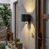 Almodofa Lampada da parete per esterno, Lampade Up & Down, Applique LED Antracite, 1-Luce, Sensori di movimento