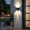Almodofa Lampada da parete per esterno, Lampade Up & Down, Applique LED Antracite, 1-Luce, Sensori di movimento