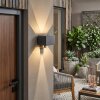 Almodofa Lampada da parete per esterno, Lampade Up & Down, Applique LED Antracite, 1-Luce, Sensori di movimento