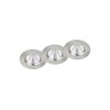 Trio Lampada da incasso LED Nichel opaco, 3-Luci
