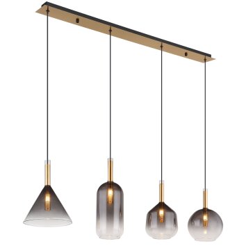 Illuminazione Globo Lighting Elisabeth Lampadario a sospensione Ottone, 4-Luci