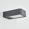 Faren Lampada da parete per esterno, Lampade Up & Down, Applique LED Antracite, 1-Luce