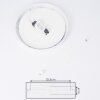 Finsrud Plafoniera LED Bianco, 1-Luce