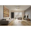 Illuminazione Eglo & Lampada con ventilatore LED Aspetto del legno, Bianco, 1-Luce, Telecomando