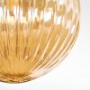 Chehalis Plafoniera, Lampada a sfera Ambrato, Cromo, Grigio fumo, 3-Luci