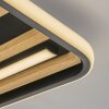 Velani plafoniera LED in legno quadrata, lampada da soffitto piatta moderna