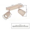 LED Faretto da soffitto Lemak, corpi cilindrici orientabili per corridoio e ingresso