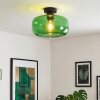 Boza plafoniera in vetro verde, lampada da soffitto rotonda Ø 28 cm