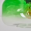 Boza plafoniera in vetro verde sfumato E27 ø 28 cm, stile vintage moderno