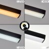 Nemil plafoniera LED moderna ad anello con barra, Kelvin Change per soggiorno