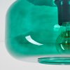 Plafoniera Boza con paralume in vetro verde scuro Ø 28 cm, attacco E27
