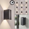 Hoods applique LED da esterno IP44, lampada da parete up down rettangolare