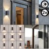 Applique da esterno LED Hoods antracite, set da 2, 4000 Kelvin Up & Down