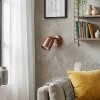 LED Faretto da parete Lemak, schermo cilindrico orientabile con finitura bronzo