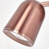 Lemak applique LED rame set 2 faretti da parete GU10 orientabili per soggiorno