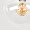 Gastor plafoniera sfera vetro trasparente E27, lampada da soffitto vintage