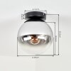 Lampada a sfera Gastor con vetro effetto specchiato in Cromo, Chiaro e Grigio fumo, E27