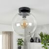 Gastor plafoniera a sfera in vetro trasparente E27, vintage moderna