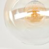 Gastor plafoniera in vetro ambrato, lampada da soffitto sferica E27 Ø 25 cm