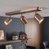 Faretto da soffitto Lemak LED barra rettangolare e 3 teste orientabili