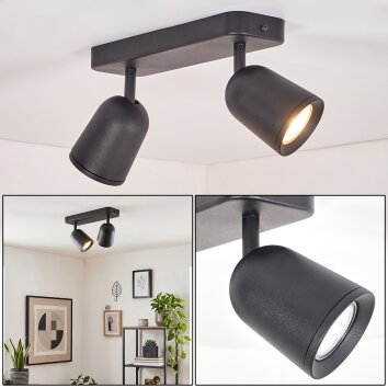 Lemak LED faretto da soffitto orientabile GU10 a 2 luci, spot inclinabili