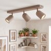 LED Faretto da soffitto Lemak, barra rettangolare con tre teste orientabili individualmente